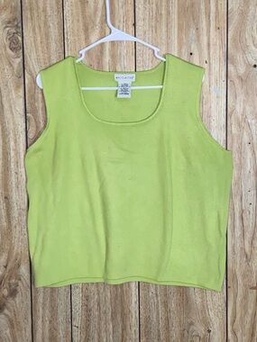 White Stag Bright Lime Scoop Neck Tank top